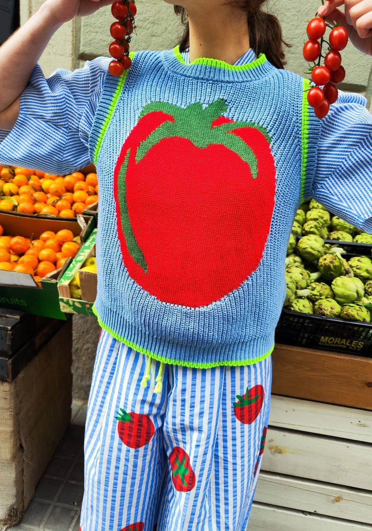 Dr Bloom Pomodoro Vest in Blue