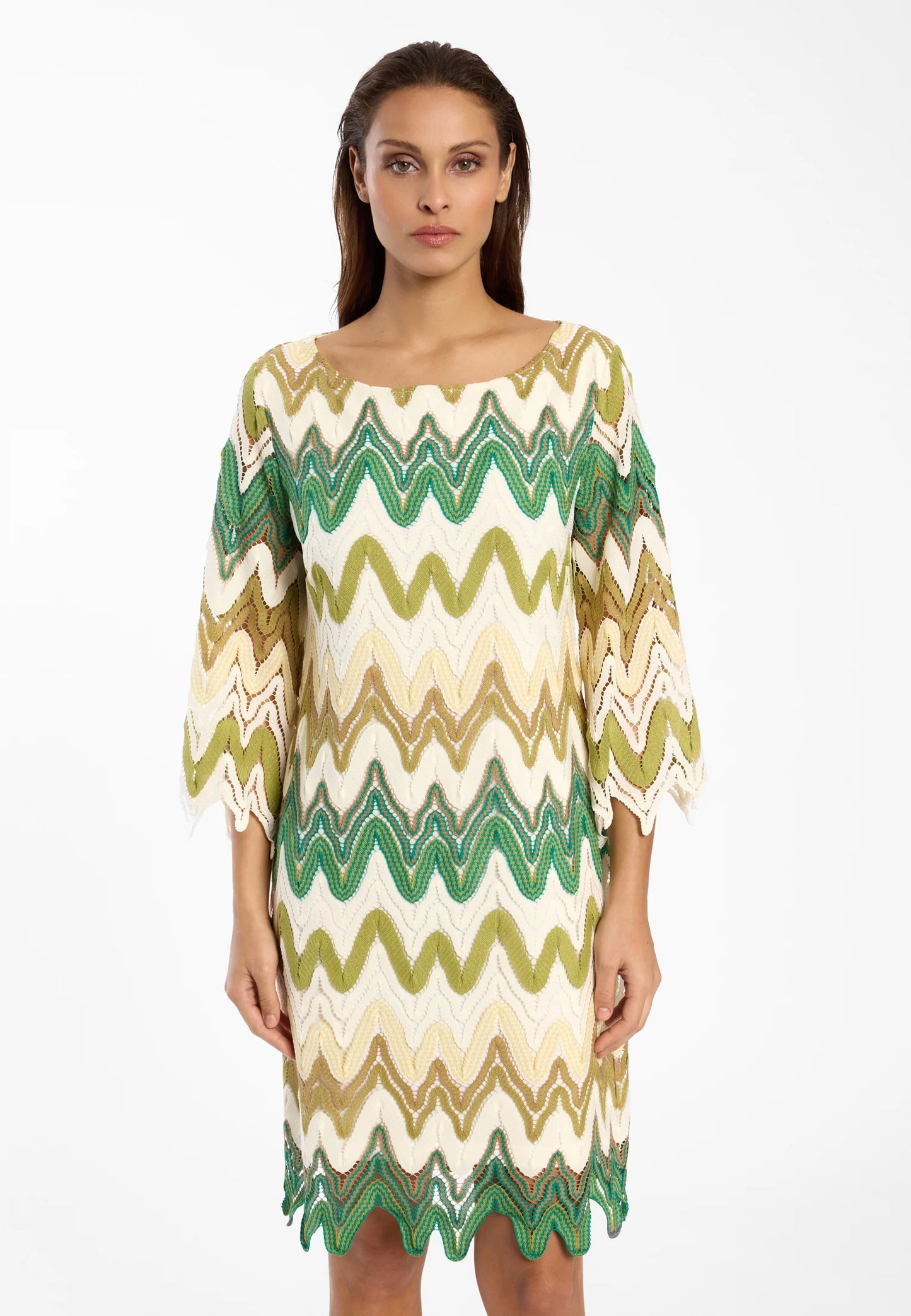 Ana Alcazar Diah Tunic Dress in Green