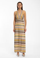 Ana Alcazar Disel Halterneck Dress in Multi