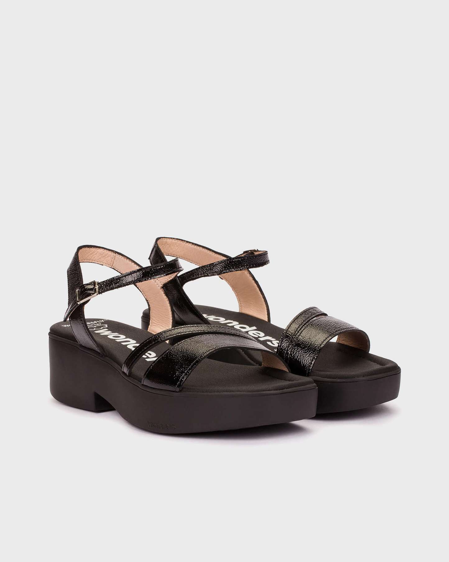 Wonders Chunky Sandal in Black