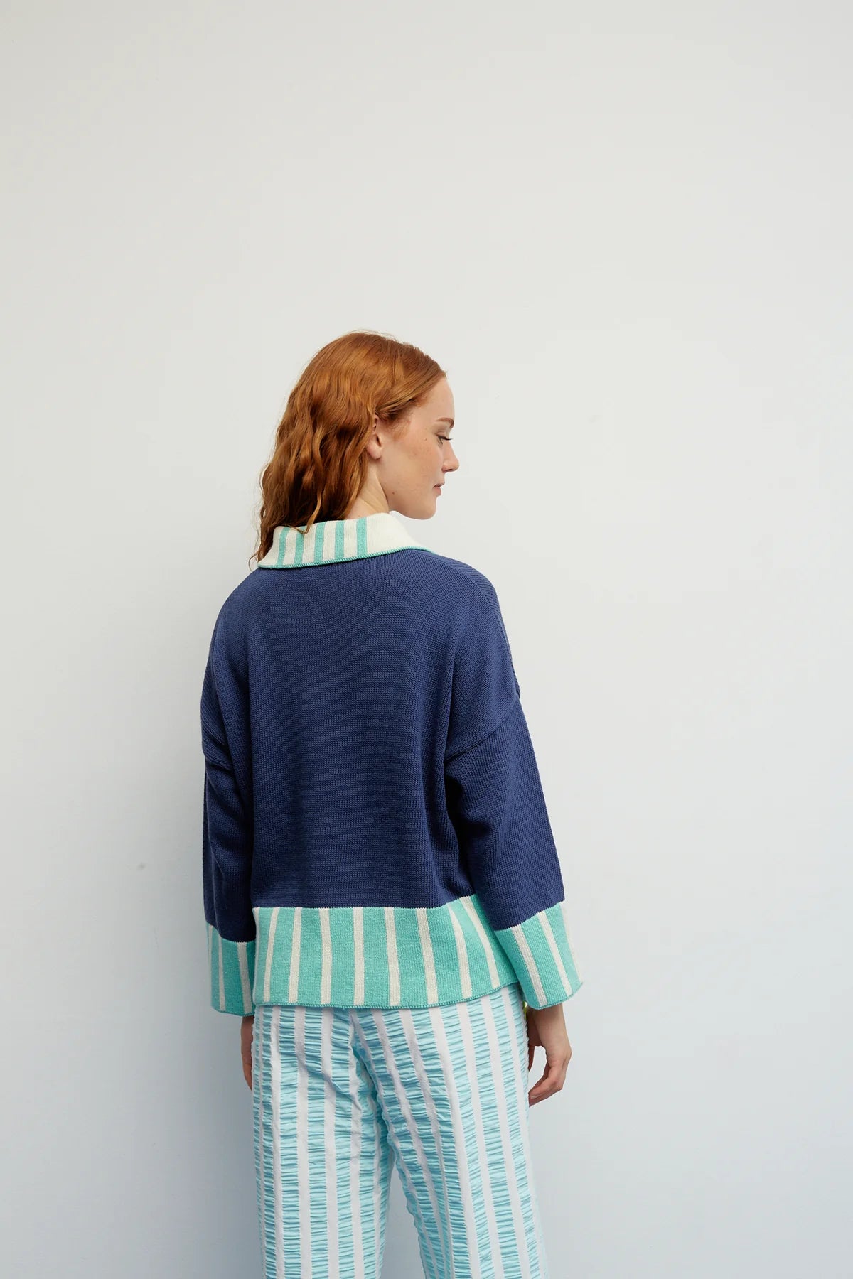 Dr Bloom Grissini Jersey in Blue