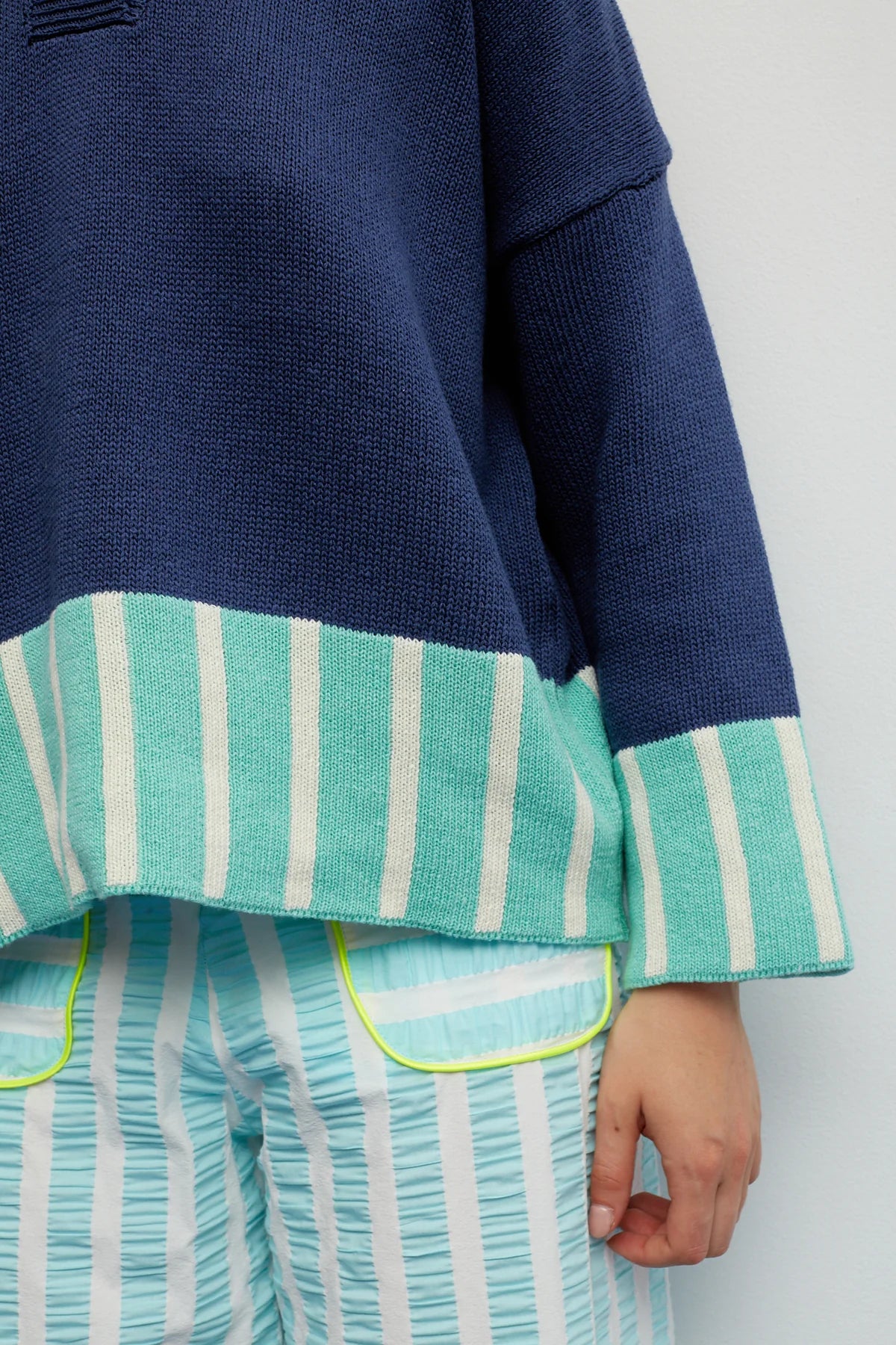 Dr Bloom Grissini Jersey in Blue