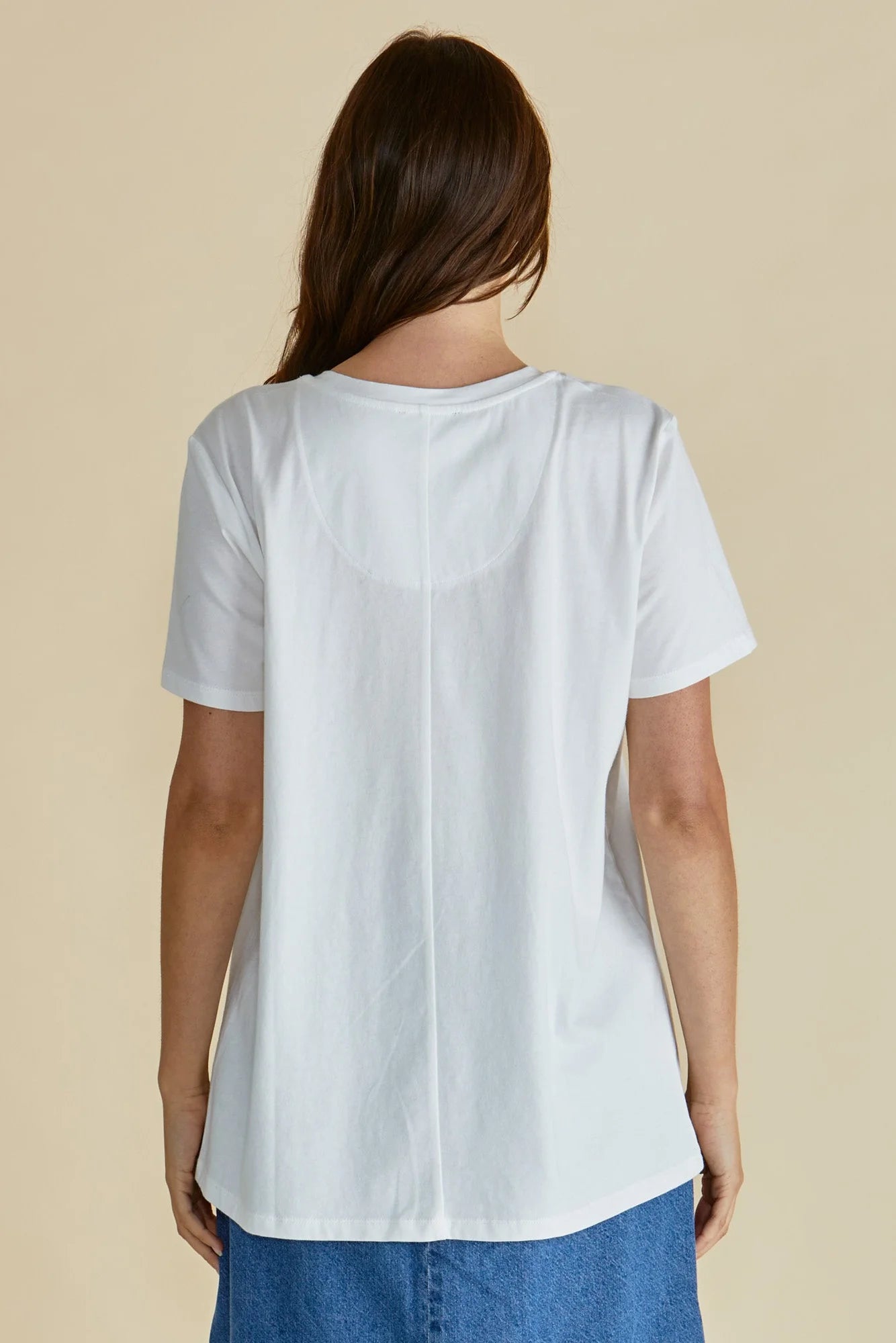 Betty Basics Ellia Crew Tee in Bom Dia Print