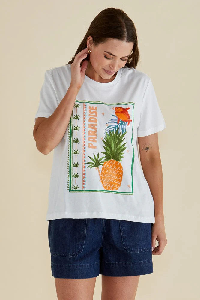 Betty Basic Ellia T-Shirt in Paradise Print