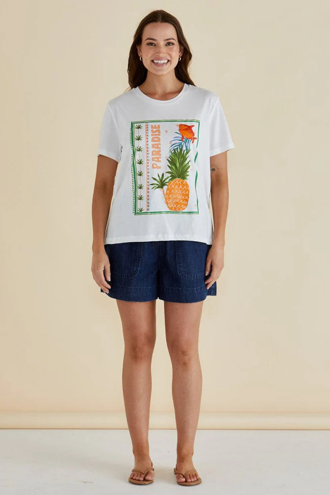 Betty Basic Ellia T-Shirt in Paradise Print