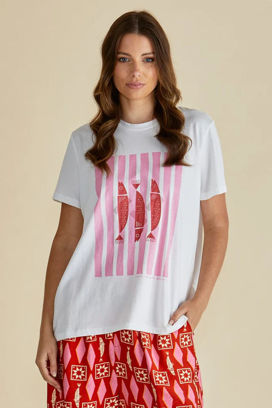 Betty Basics Ellia T-Shirt in Sardinia Print