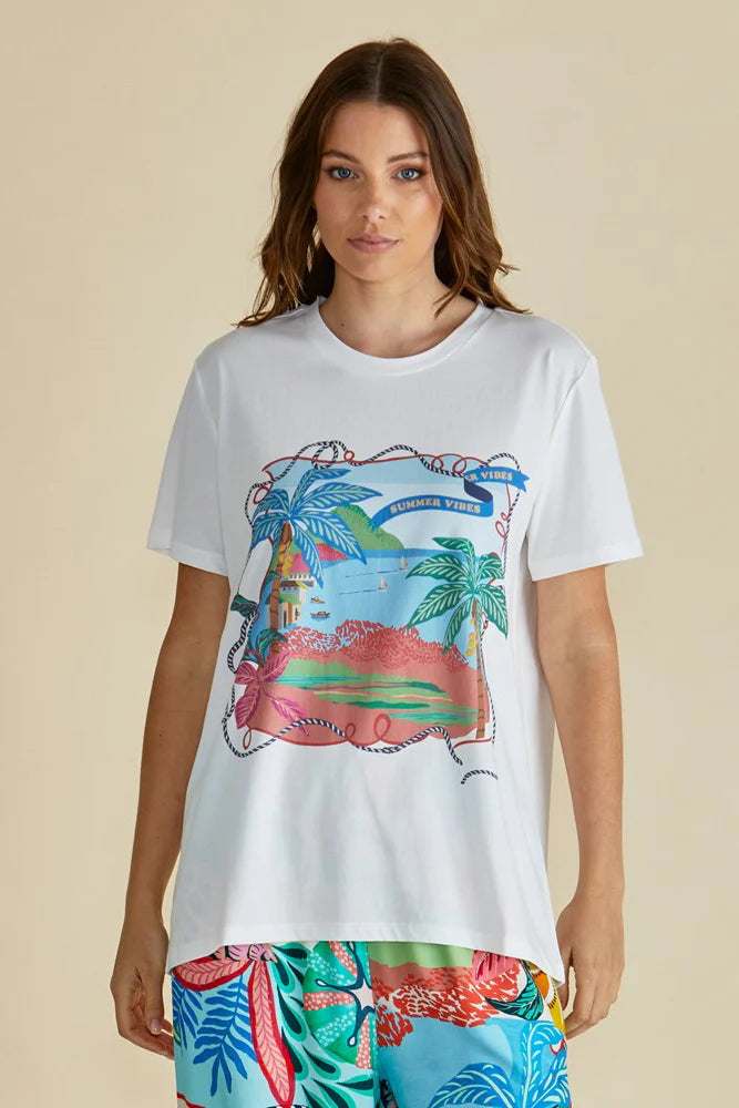 Betty Basics Ellia T-Shirt in Summer vibes