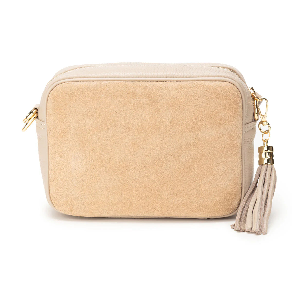 Elie Beaumont Suede Bag in Biscuit