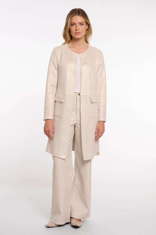 Rino & Pelle Camiel Long Jacket in Birch gold