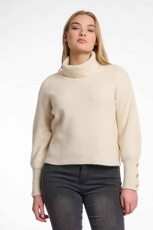 Rino & Pelle Charlotte Turtleneck Sweater in Birch