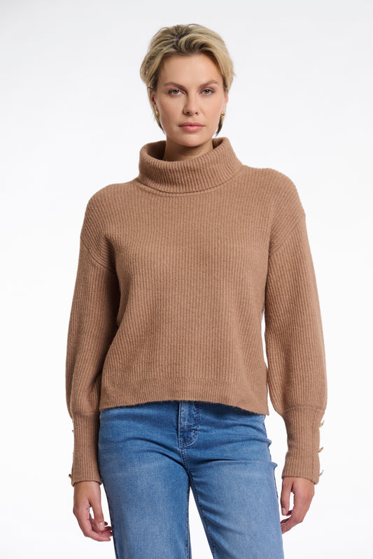 Rino & Pelle Charlotte Turtleneck Sweater in Brew