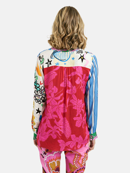 Milano Italy Colourful Blouse