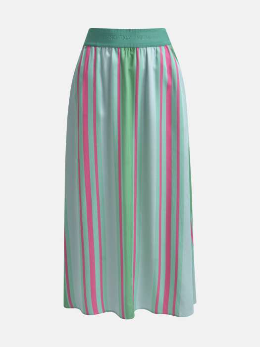 Turquoise Stripe Skirt