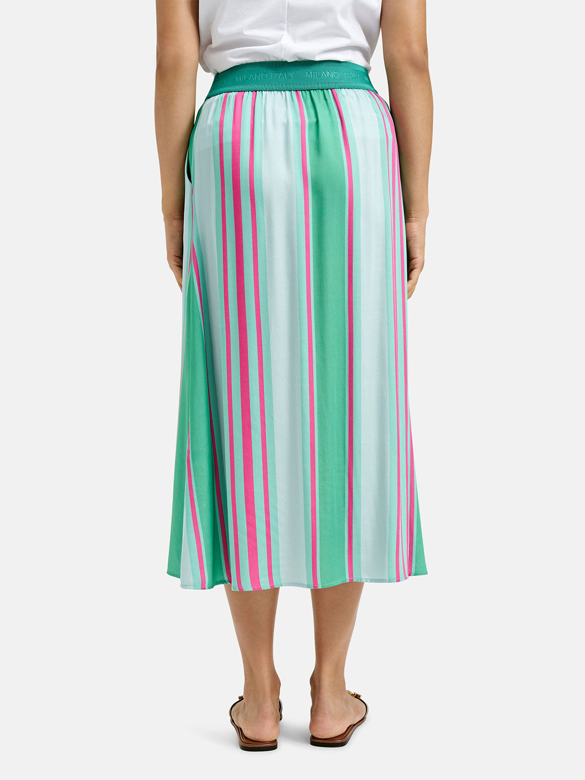 Turquoise Stripe Skirt