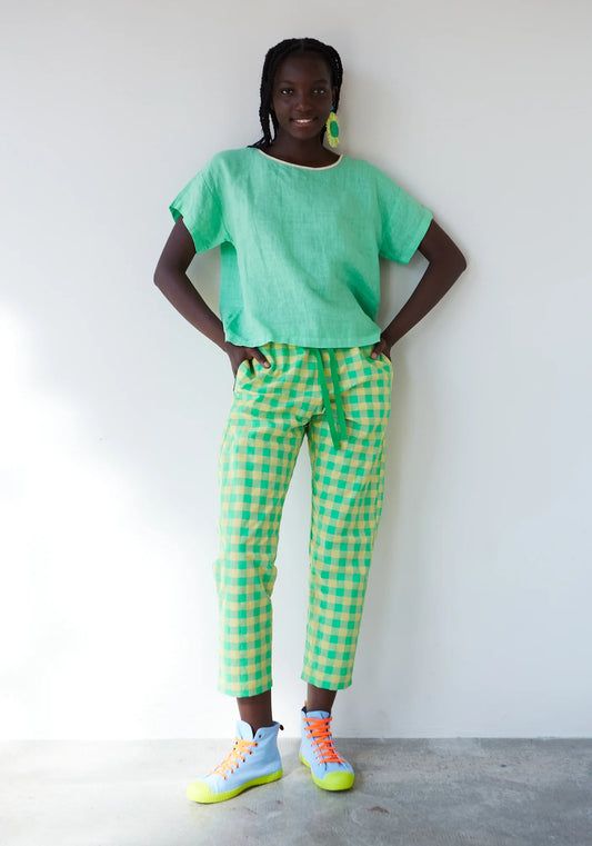 Dr Bloom Flake Blouse in Mint