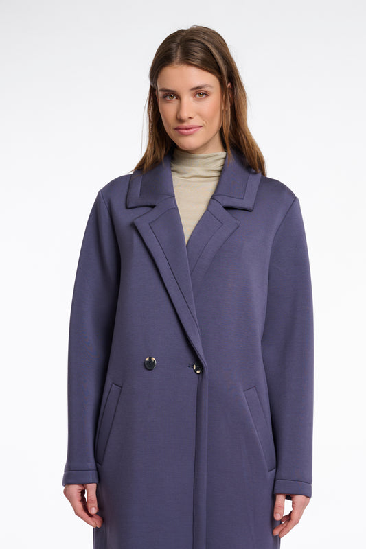 Rino & Pelle Danja Double Breasted Coat in Grey