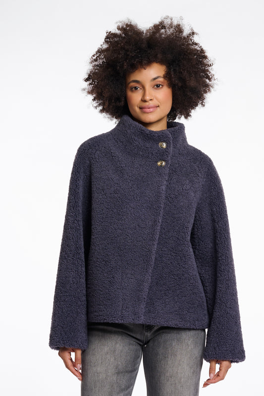 Rino & Pelle Denu High-neck Jacket in Grey