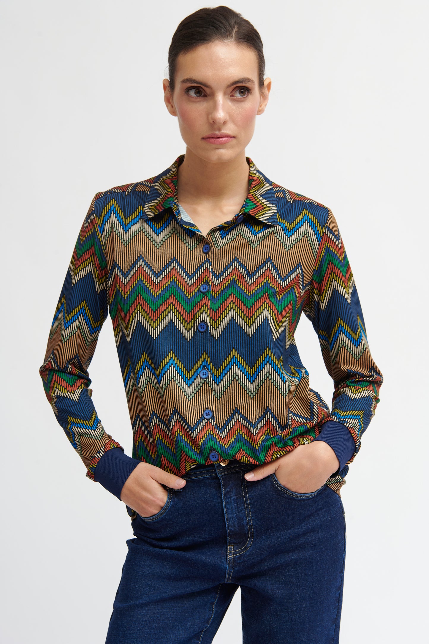 Diora Blouse in Blue