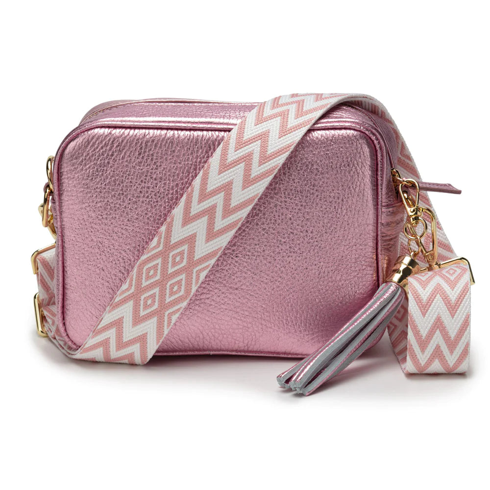 Pink Diamond Chevron Crossbody Strap