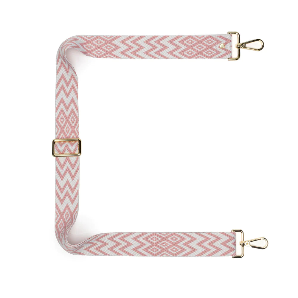 Pink Diamond Chevron Crossbody Strap