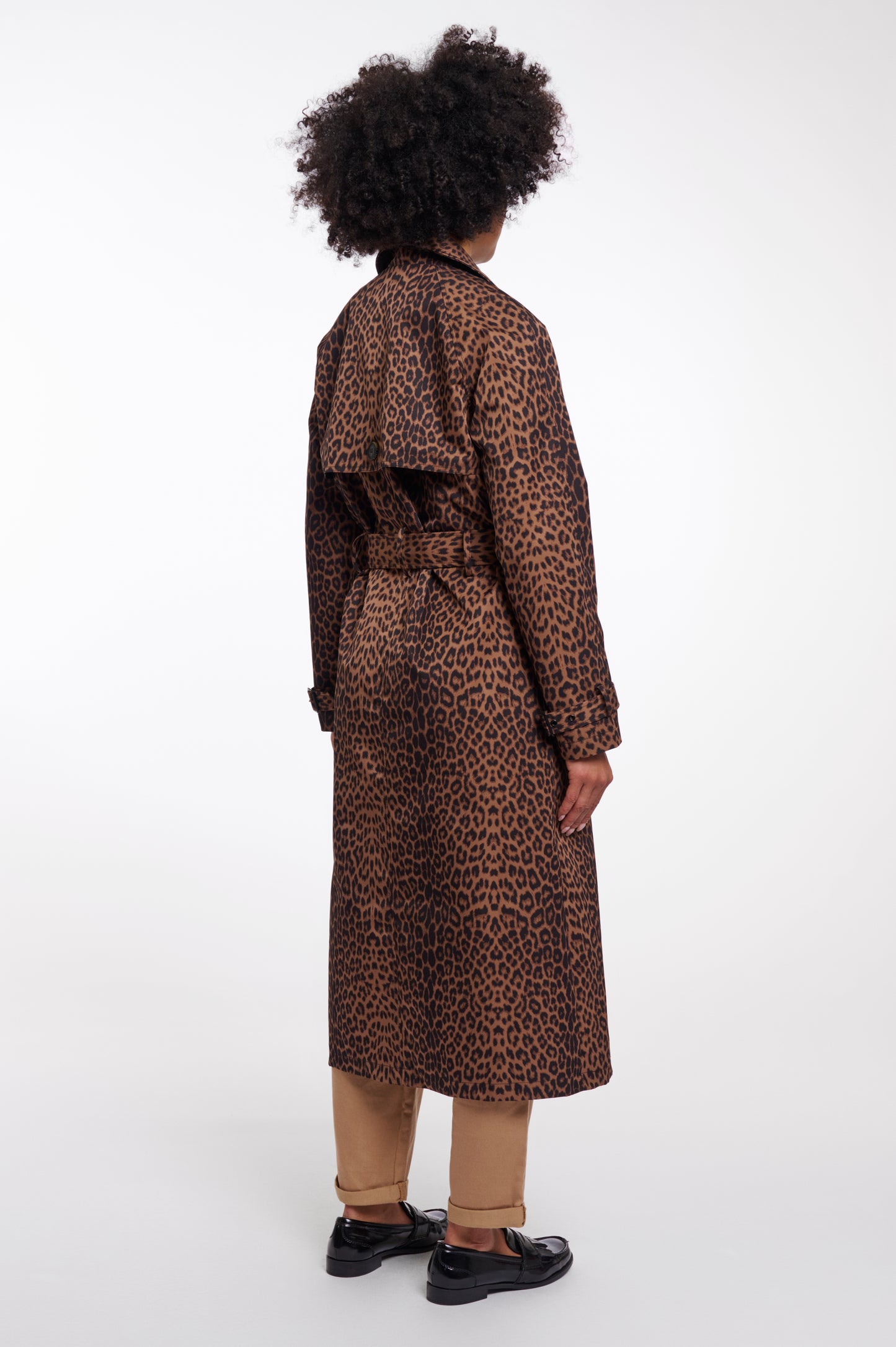 Rino & Pelle Era Trench Coat in Leopard