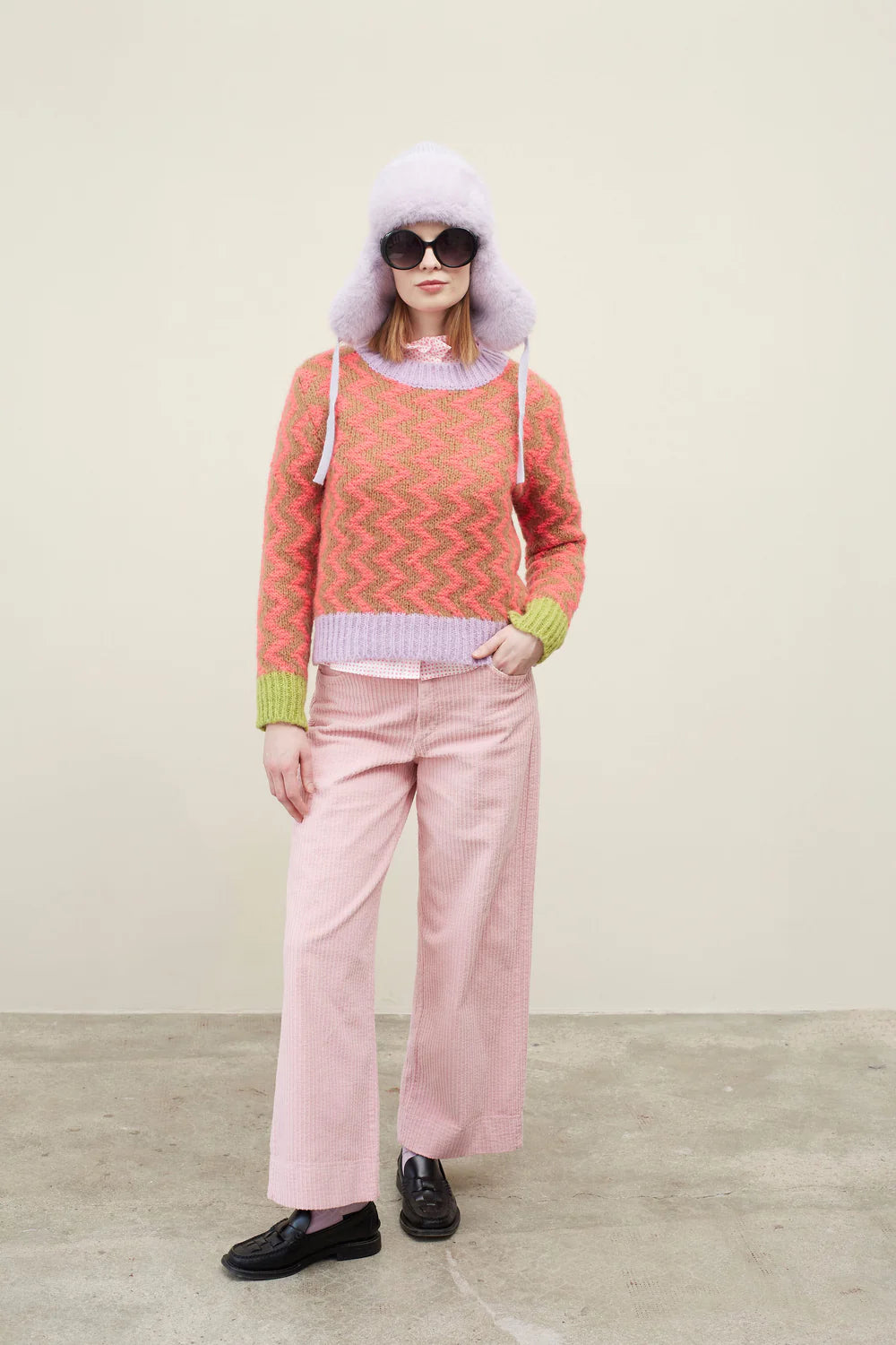 Coqueteo Knit Swear in Coral