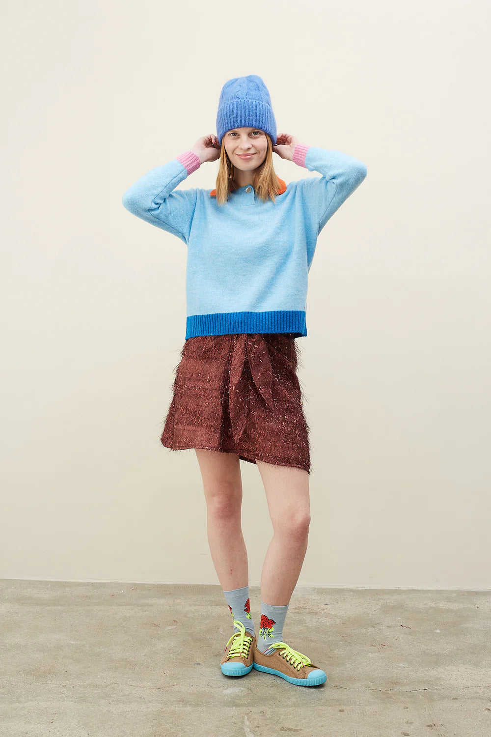 Danza Sweater in Sky Blue