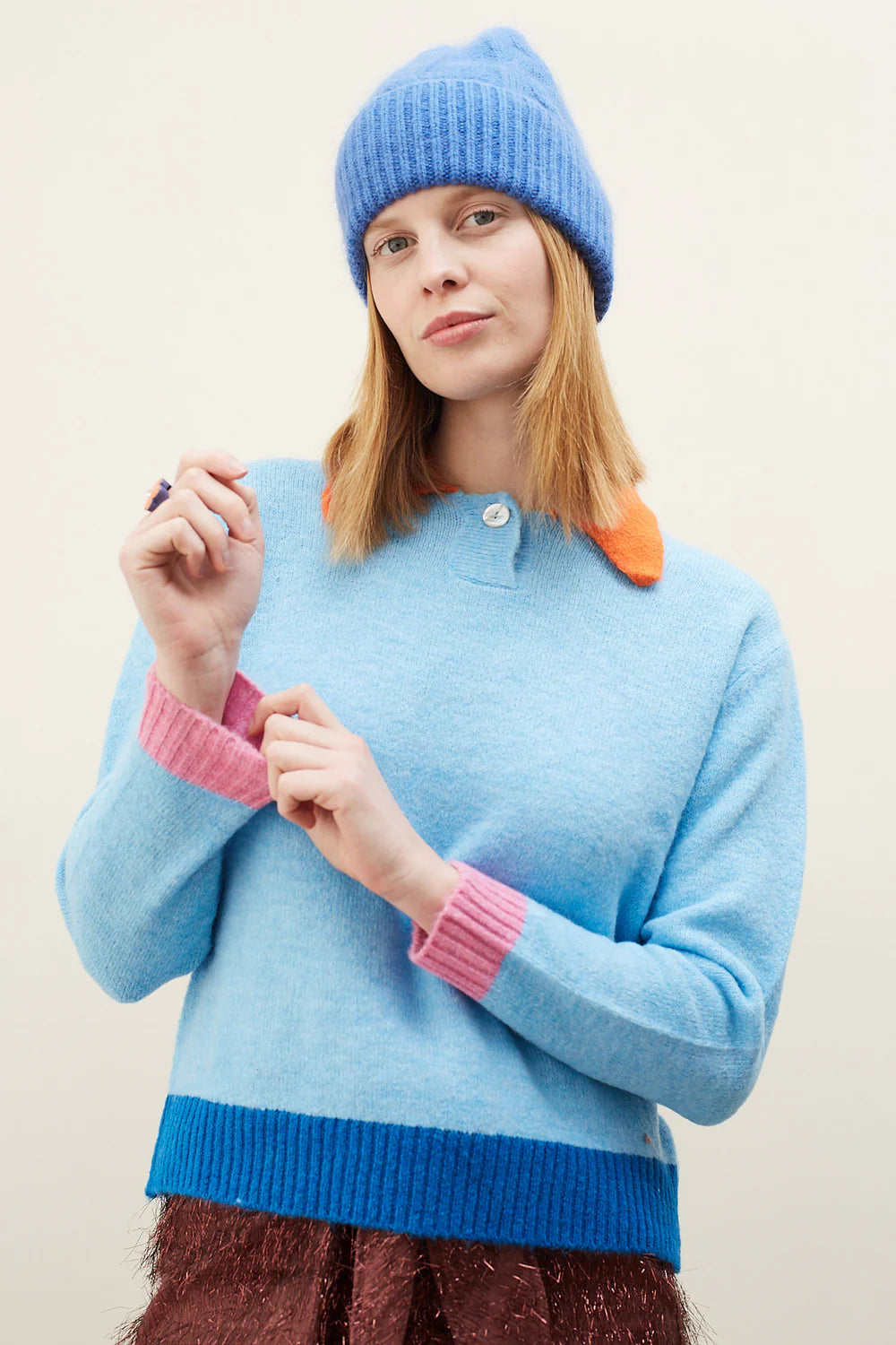 Danza Sweater in Sky Blue