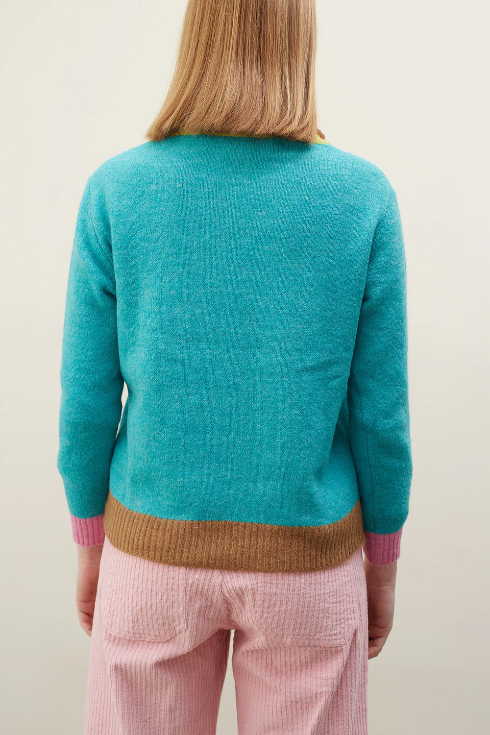 Funky Knit Sweater in Turquoise