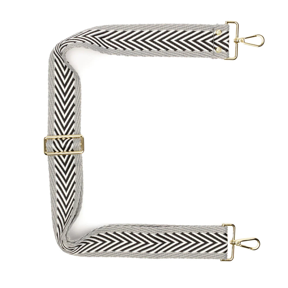 Chevron Grey Cross Body Strap