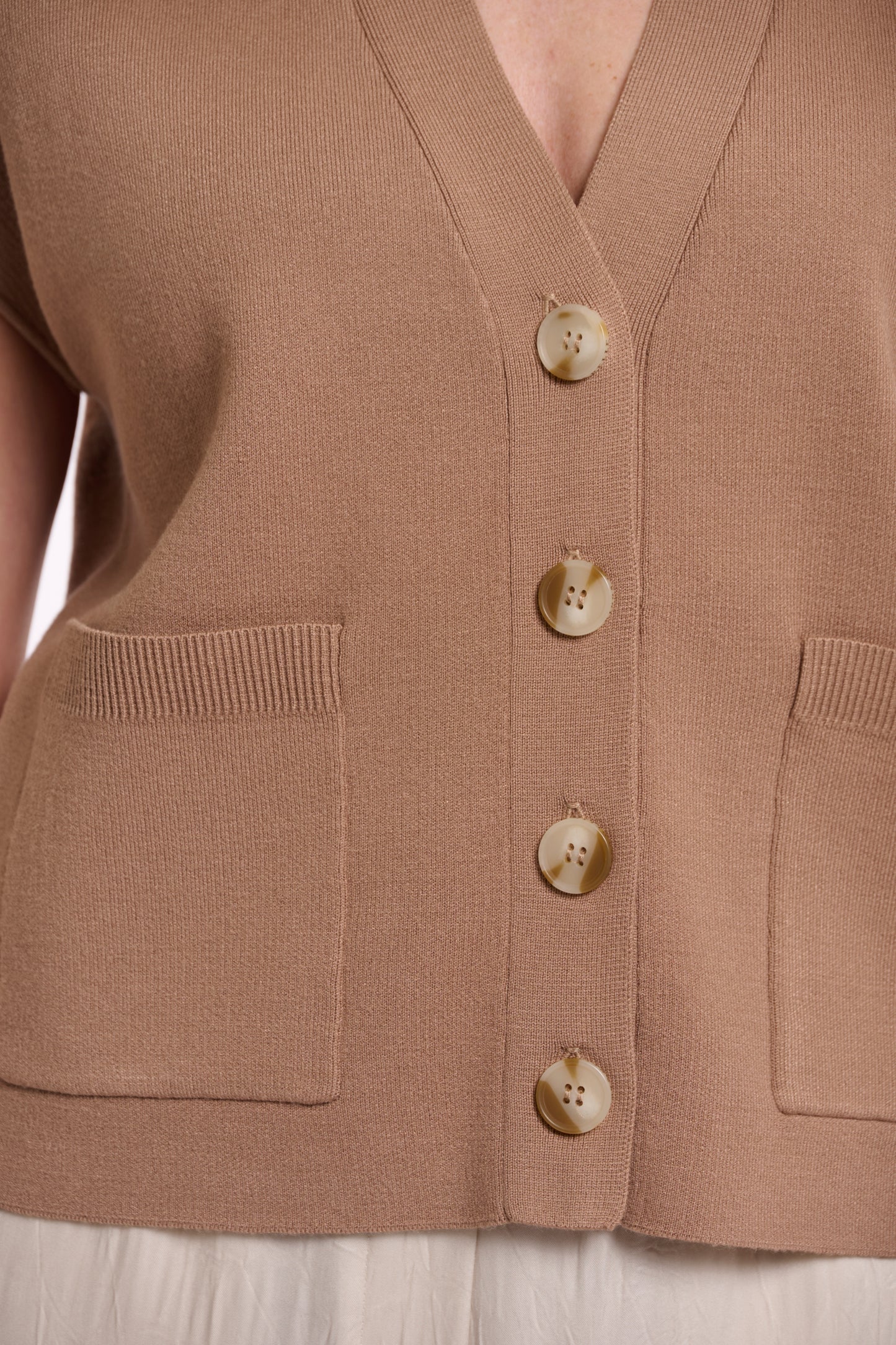 Rino & Pelle Hagi Button Waistcoat in Slate Bark