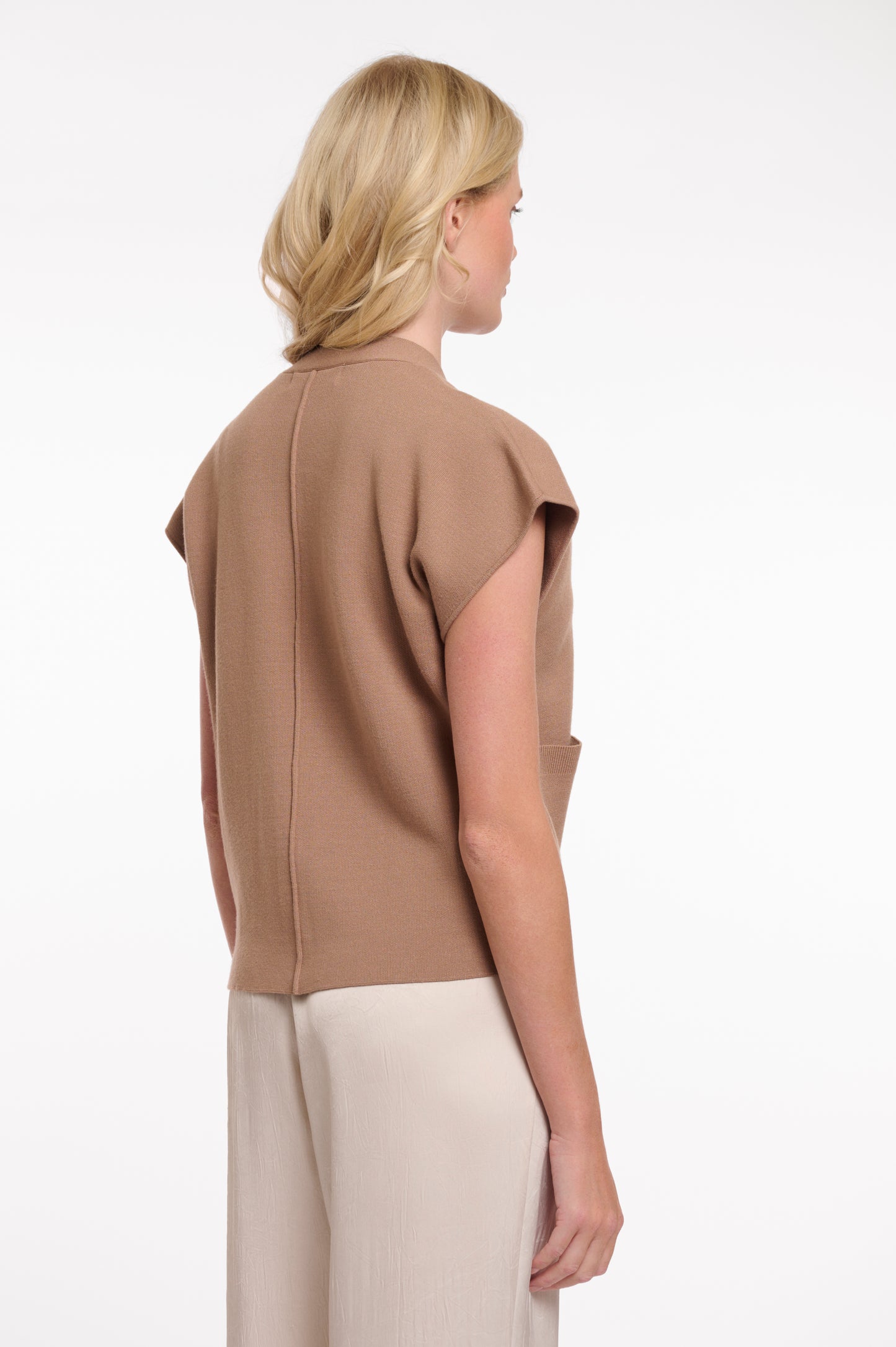 Rino & Pelle Hagi Button Waistcoat in Slate Bark