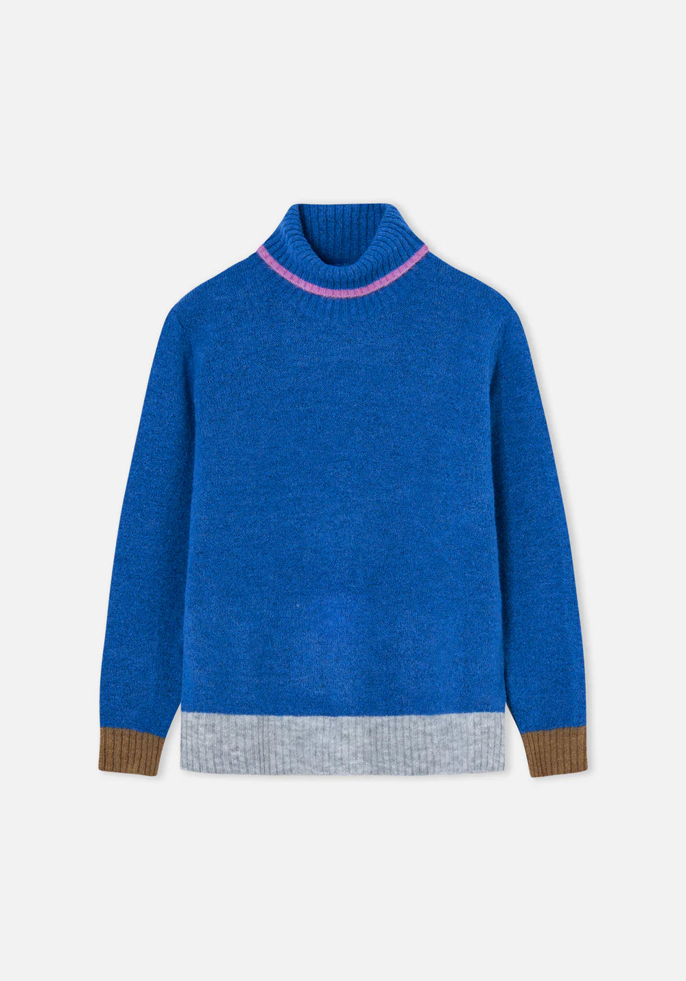 Prince High-neck Jumper in Blue