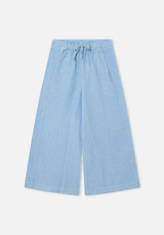 Dr Bloom Linen Trousers Blue