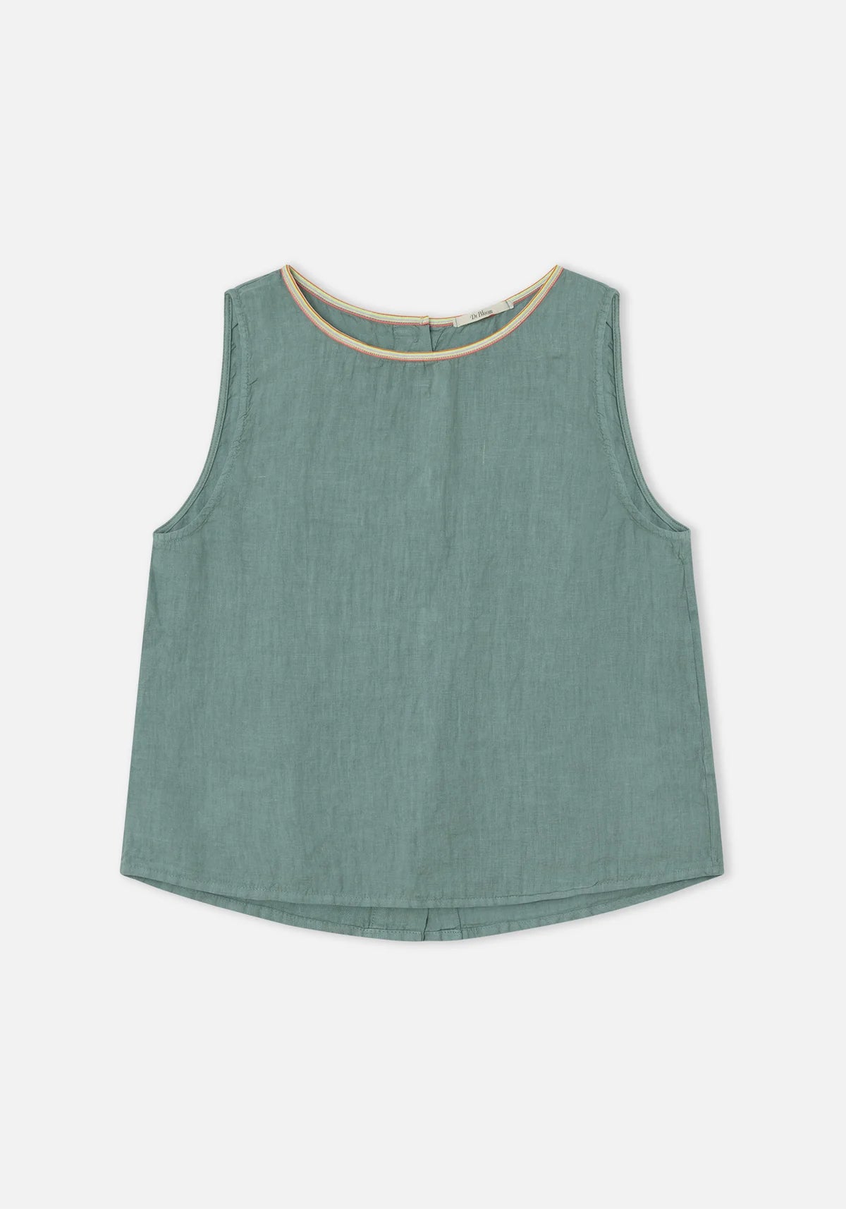 Dr Bloom Ana Linen Blouse in Green