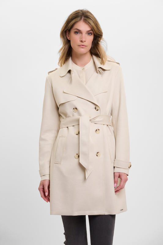 Kyona Trench Coat in Birch