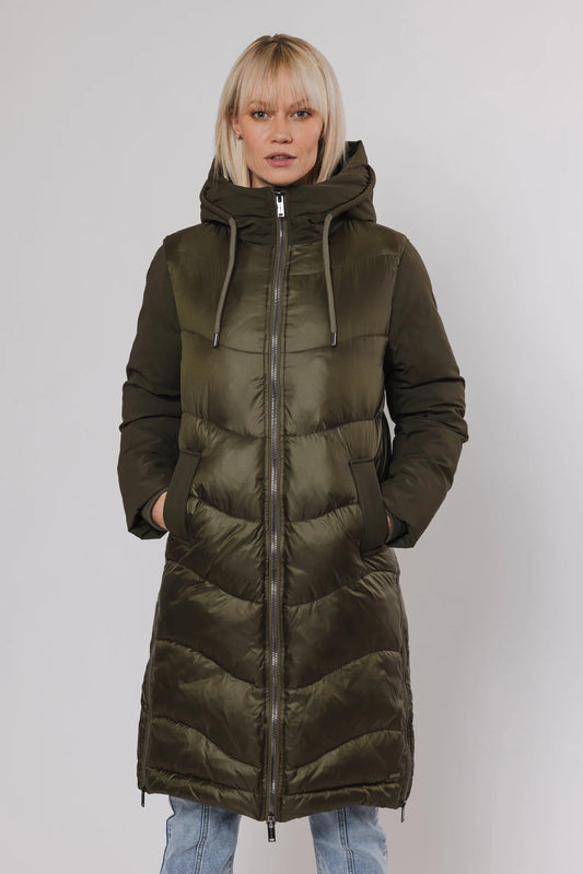 Masja Puffa Coat in Hunter