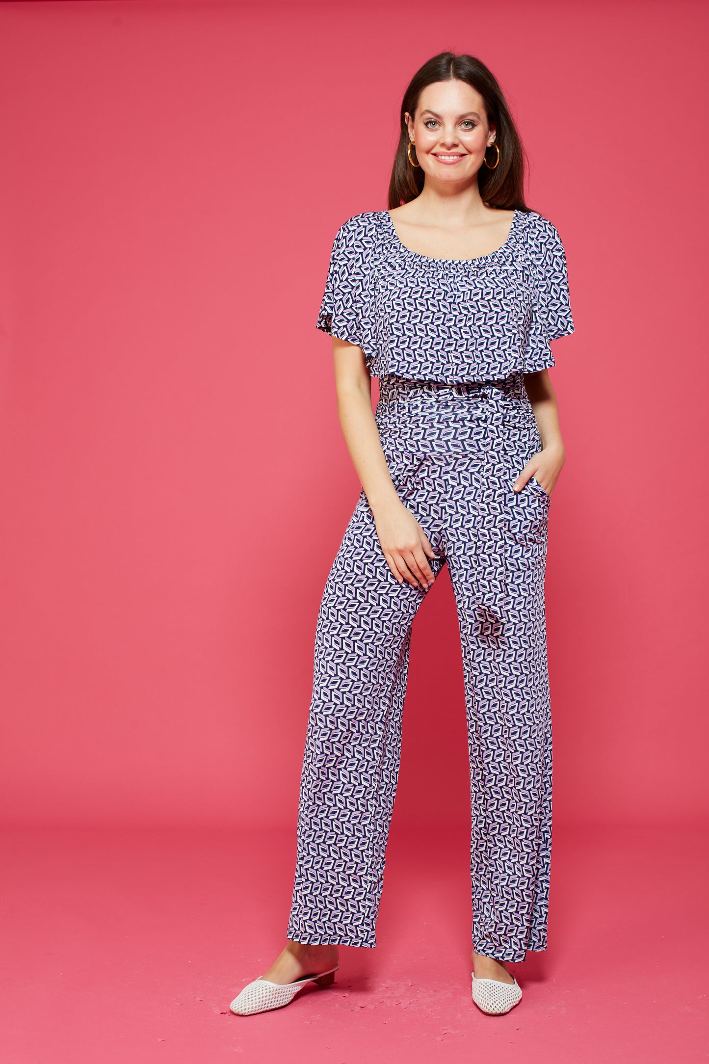 Misty Jumpsuit in Rhodes Lilac