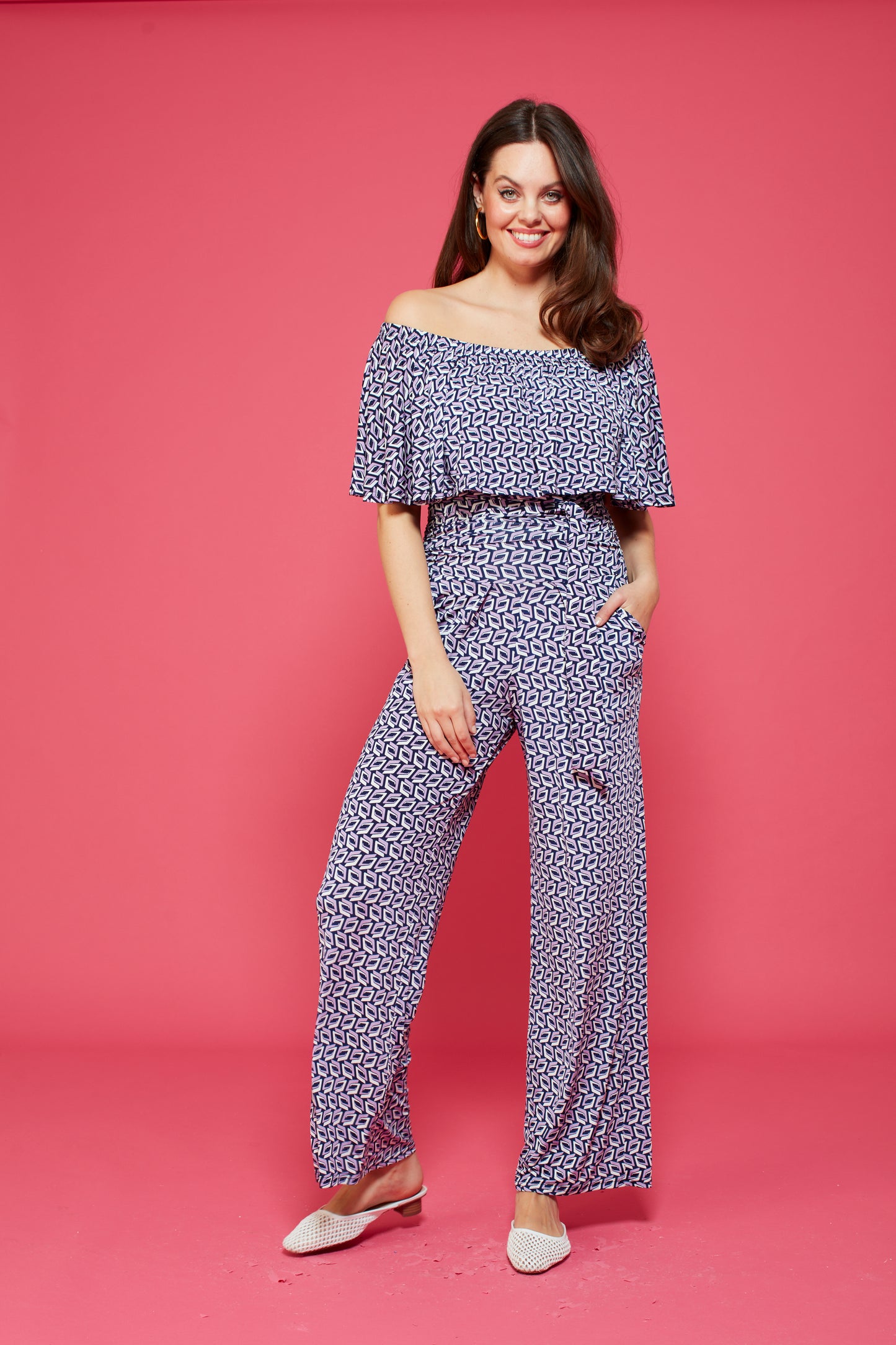 Misty Jumpsuit in Rhodes Lilac