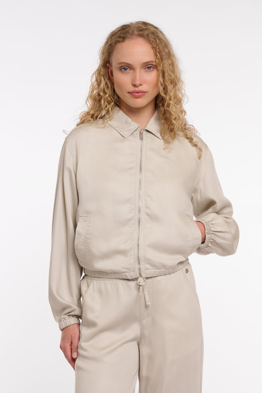 Rino & Pelle Myla Puff Sleeve Jacket in Birch