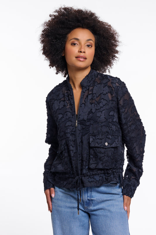 Rino & Pelle Priori Zip Jacket in Dark Navy