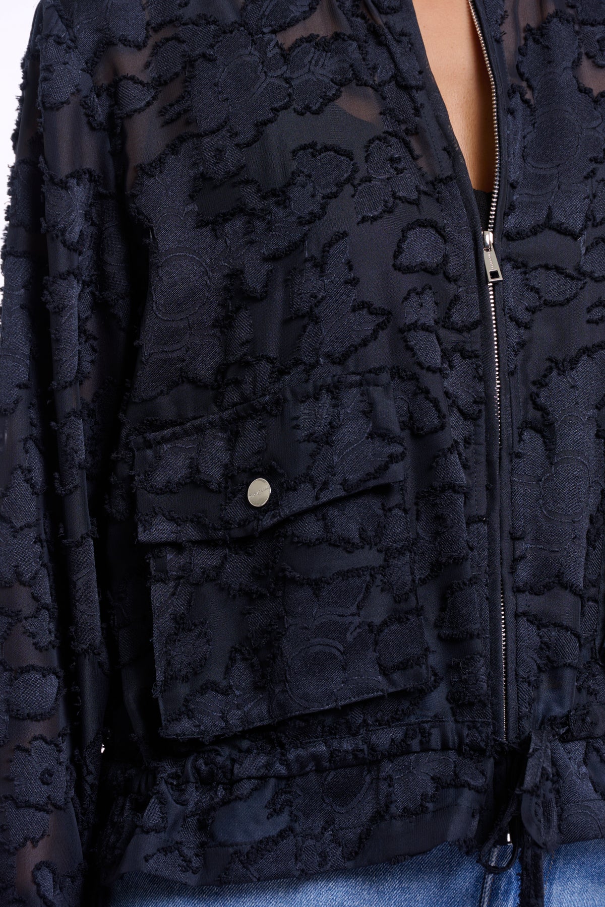 Rino & Pelle Priori Zip Jacket in Dark Navy
