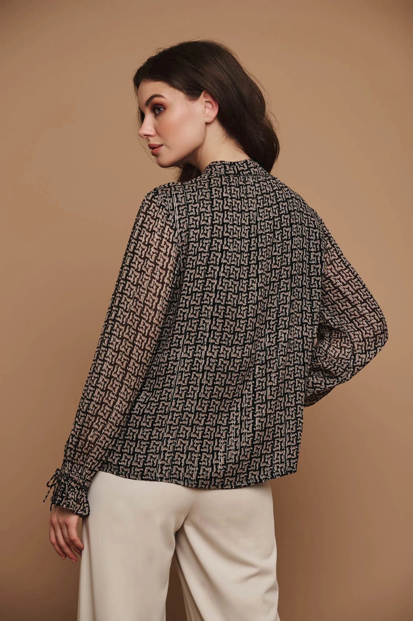 Rino & Pelle Raiko Blouse in Lurex Tile