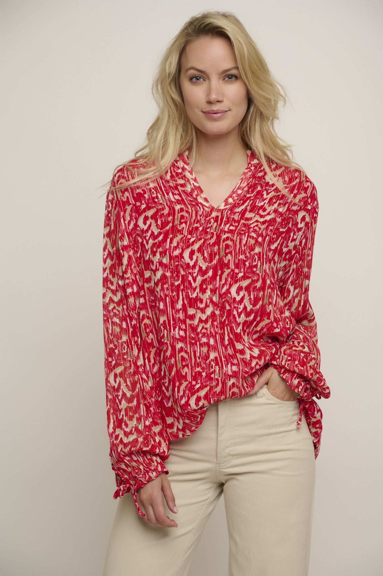 Riley Blouse in Salsa