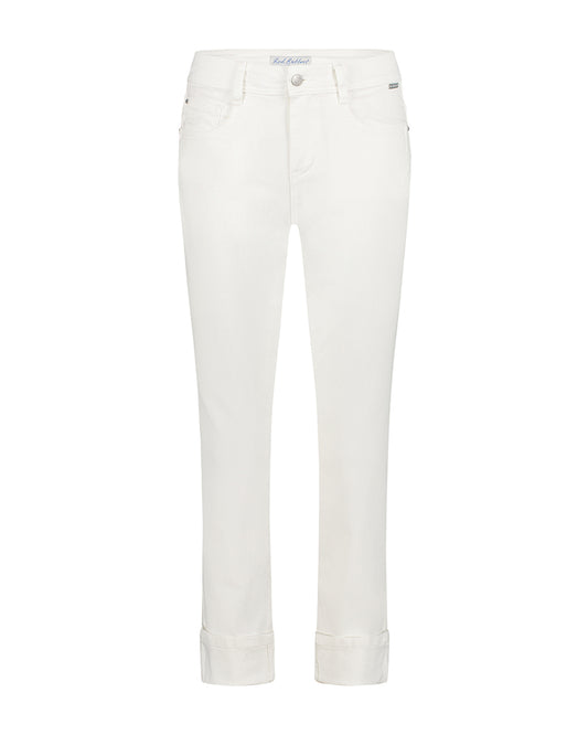 Red Button Kate Jeans in Off White