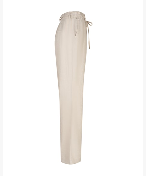 Red Button Claudette Linen Trousers in Pebble - L31