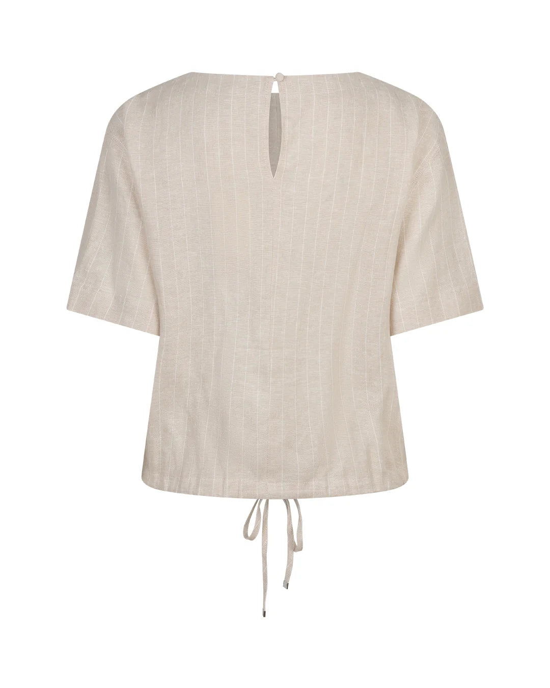 Red Button Skyler Blouse in Pinstripe Pebble