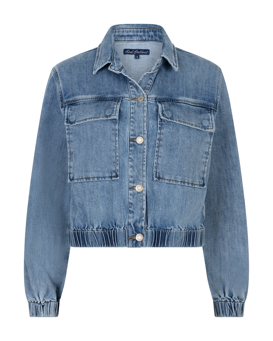 Red Button Juno Denim Jacket in Lightstone