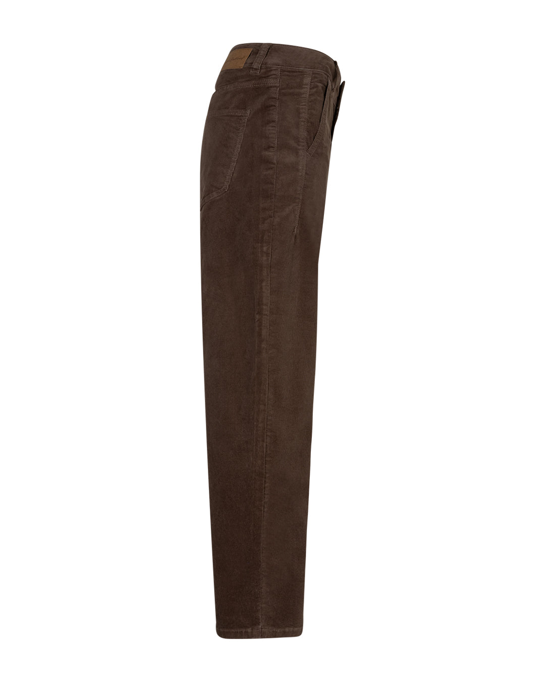 Red Button Caitlina Fine Cord Curved Leg Trousers in Mud