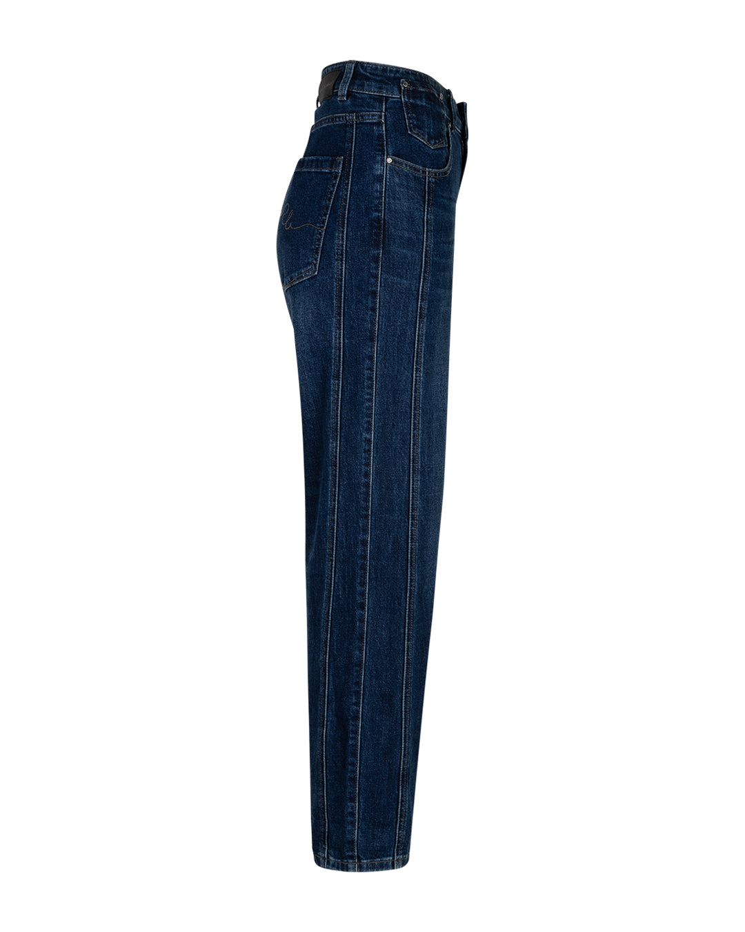 Red Button Caitlina Side Patch Curved Leg Jeans in Dark Stone